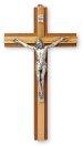 6" Mahogany Wood Crucifix