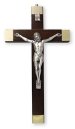 8" Walnut Wood Crucifix