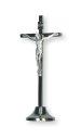 4" Standing Metal Crucifix