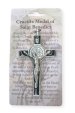 3" Black Enamel Metal Saint Benedict Crucifix