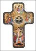 7" Holy Trinity Wood Icon Cross