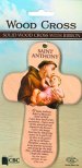 6" Saint Anthony Solid Wood Cross