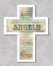 10 3/4" Angels Wood Message Cross