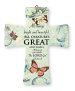 All Creatures Great Porcelain Message Cross