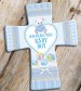 Baby Boy Blessing Porcelain Message Cross