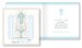 Baby Boy Baptism Card - Single