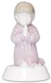 4" Coloured Ceramic Girl Statue