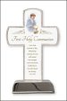 6" Boy's Communion Metal Cross