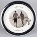 In Loving Memory Round with Cross Metal Photo Frame