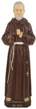 24" Saint Pio Resin Fibreglass Statue