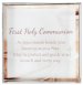 3" First Holy Communion Glass Block Paperweight