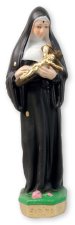 7 3/4" Saint Rita Plaster Statue