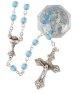 Blue Glass Communion Rosary