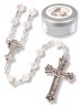 Crystal Communion Glass Rosary