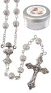 Silver Communion Metal Filigree Rosary