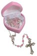 Pink Baby Glass Rosary