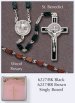 Saint Benedict Brown Wood Rosary