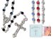 Blue Boxed Glass Rosary