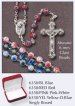 Pink & White Murano Glass Rosary