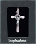 Silver Finish Celtic Crucifix Necklet