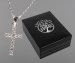 Crystal Cross Sterling Silver Necklet