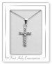 Cross & Stones Communion Silver Necklet