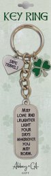 Irish Safe Travels Metal Key Ring