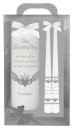 8" Gift Boxed White Wedding Candle