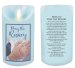 Boy's Pray The Rosary LED Scented Wax Candle with Timer