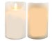 White Scented Wax LED Candle with Timer