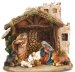 10" Resin Holy Family Nativity Set with Stable