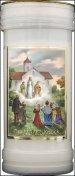 Our Lady Of Knock Single Pillar Candle