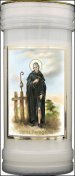 Saint Peregrine Single Pillar Candle