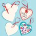 Heart Ceramic Hanging Decorations - Pack of 5