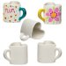 Heart Porcelain Mugs - Pack of 2