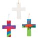 Cross Ceramic Decorations - Pack of 5