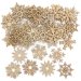 Snowflake Mini Wooden Shapes - Pack of 72