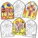 Holy Week Colour-in Window Decorations - Pack of 18