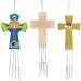 Cross Wooden Windchimes - Pack of 4