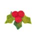 Handmade Felt Fair trade Holly Brooch Christmas Accessory