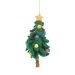 Handmade Felt Colourful Christmas Tree Hanging Decoration