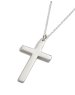 Sterling silver Large Solid Cross Pendant