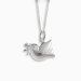 Silver Dove with Olive Branch Pendant