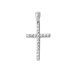 Silver CZ Cross Pendant