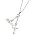 Silver Cross and 'FAITH' pendant