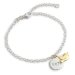 Silver Hope & Gold Plated Dove Bracelet