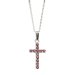 Light Rose Swarovski Crystal Cross Pendant