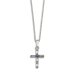 Swarovski Crystal Baguette Pendant with Blue Centre