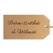 Warm wishes at Christmas Gift tags