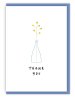 'Thank You' (Stems) with bible verse A6 Greeting Card